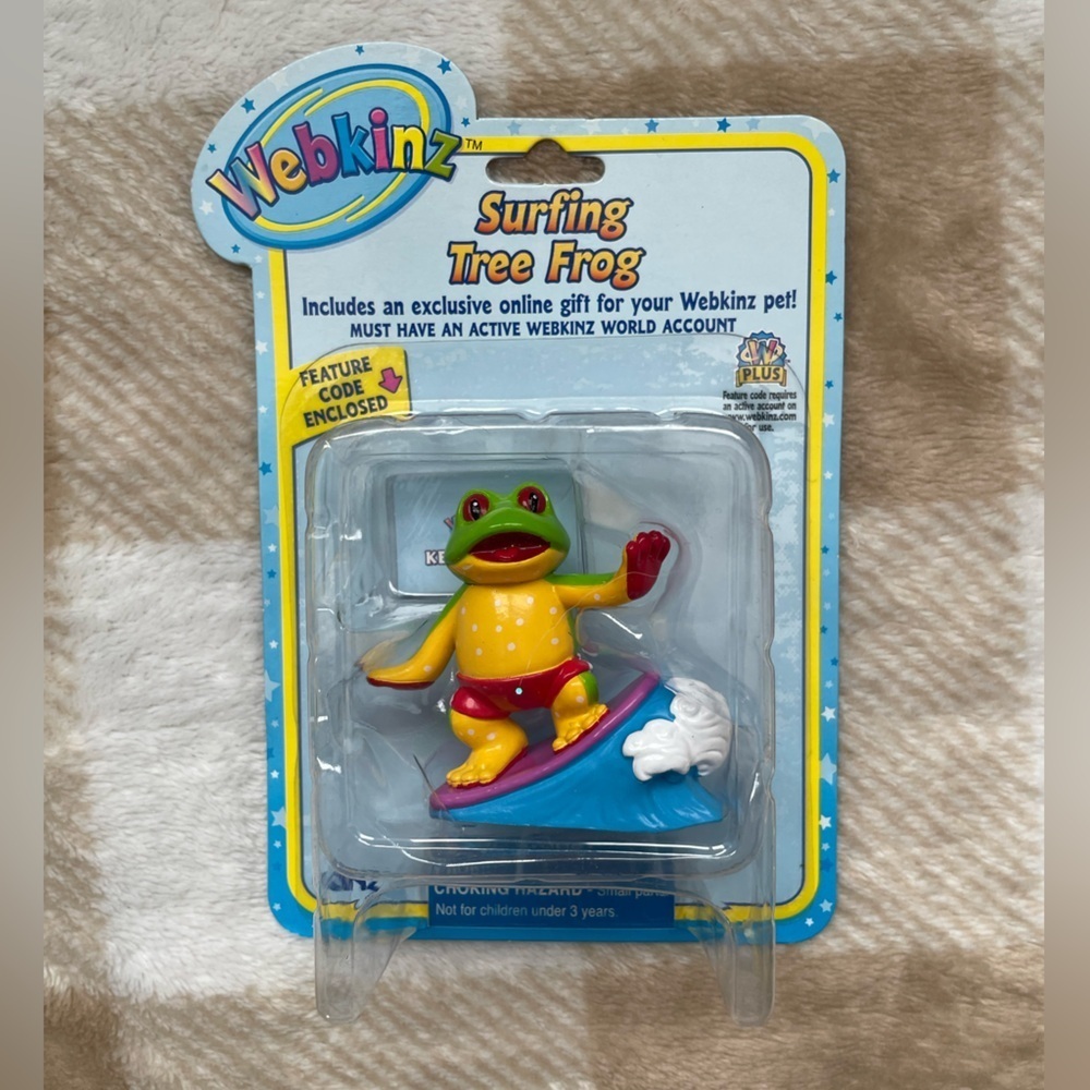 Webkinz Surfing Tree Frog Toy - Collectable Vintage